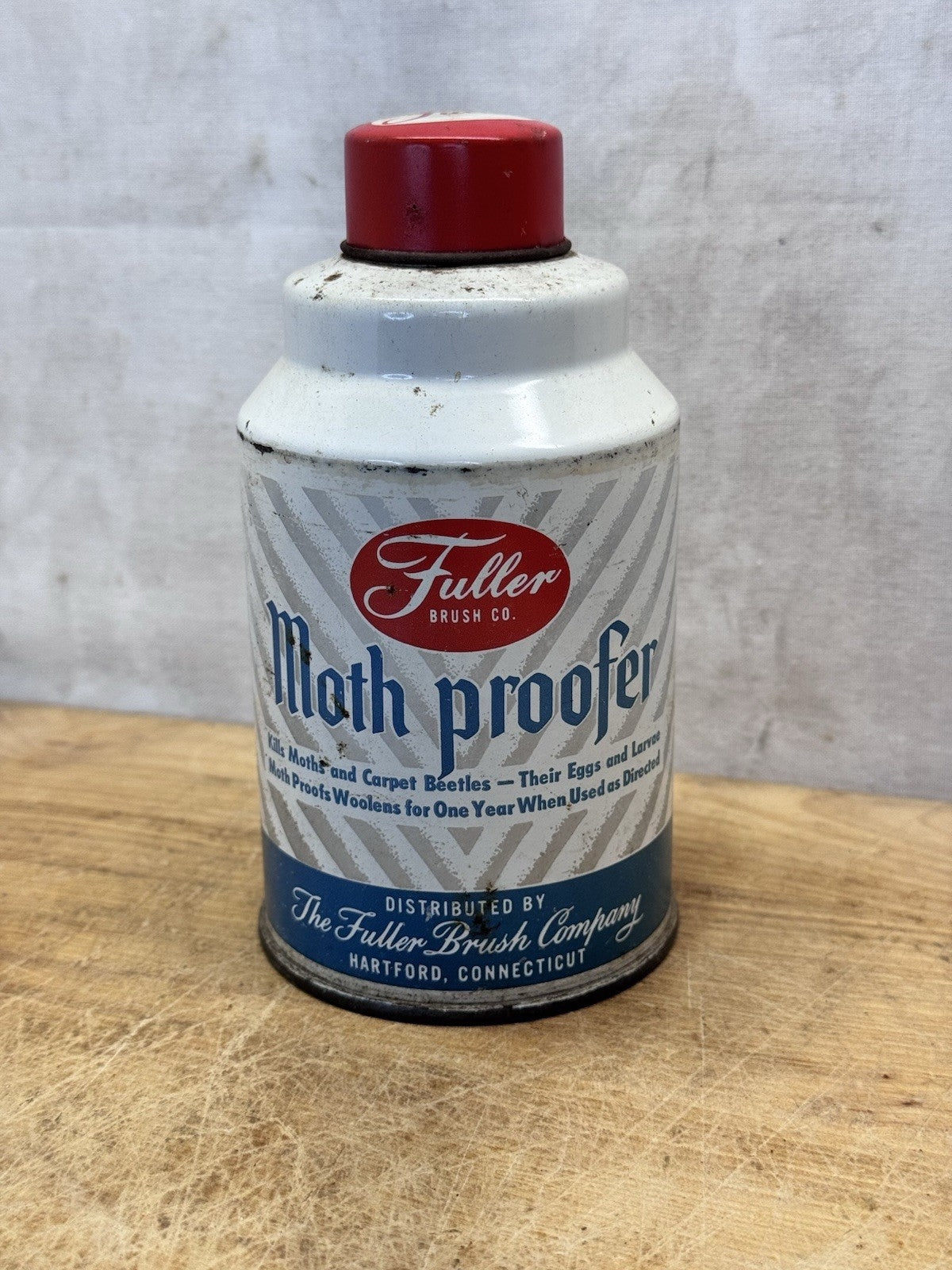Moth Proofer Fuller Brush Co. Can Vtg #S-1561