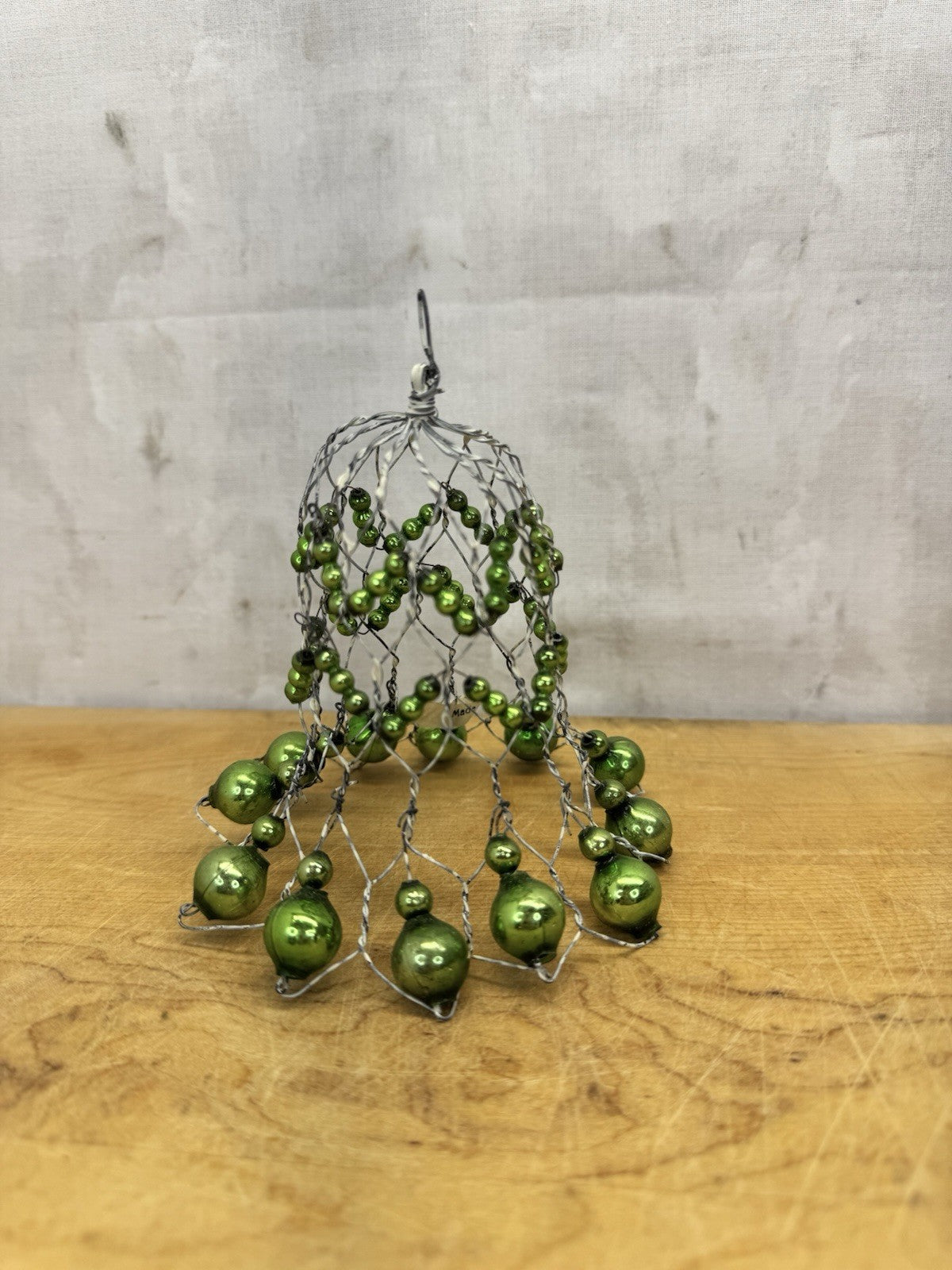 Mercury Bead Ornament Bell Victorian Japan #1039