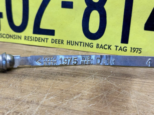 Wisconsin Resident Hunting Tags 1975 #1581
