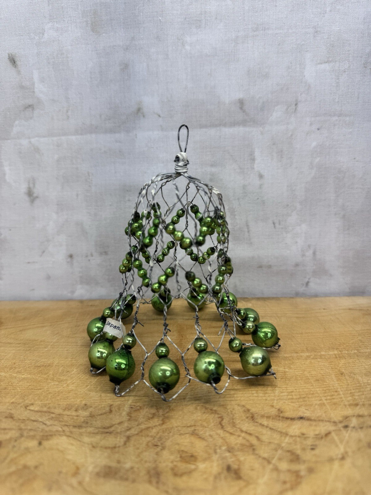 Mercury Bead Ornament Bell Victorian Japan #1039