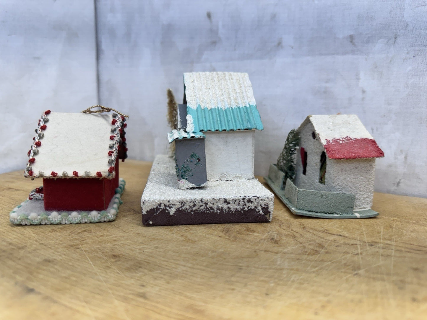 3 Japan PUTZ Houses #1027