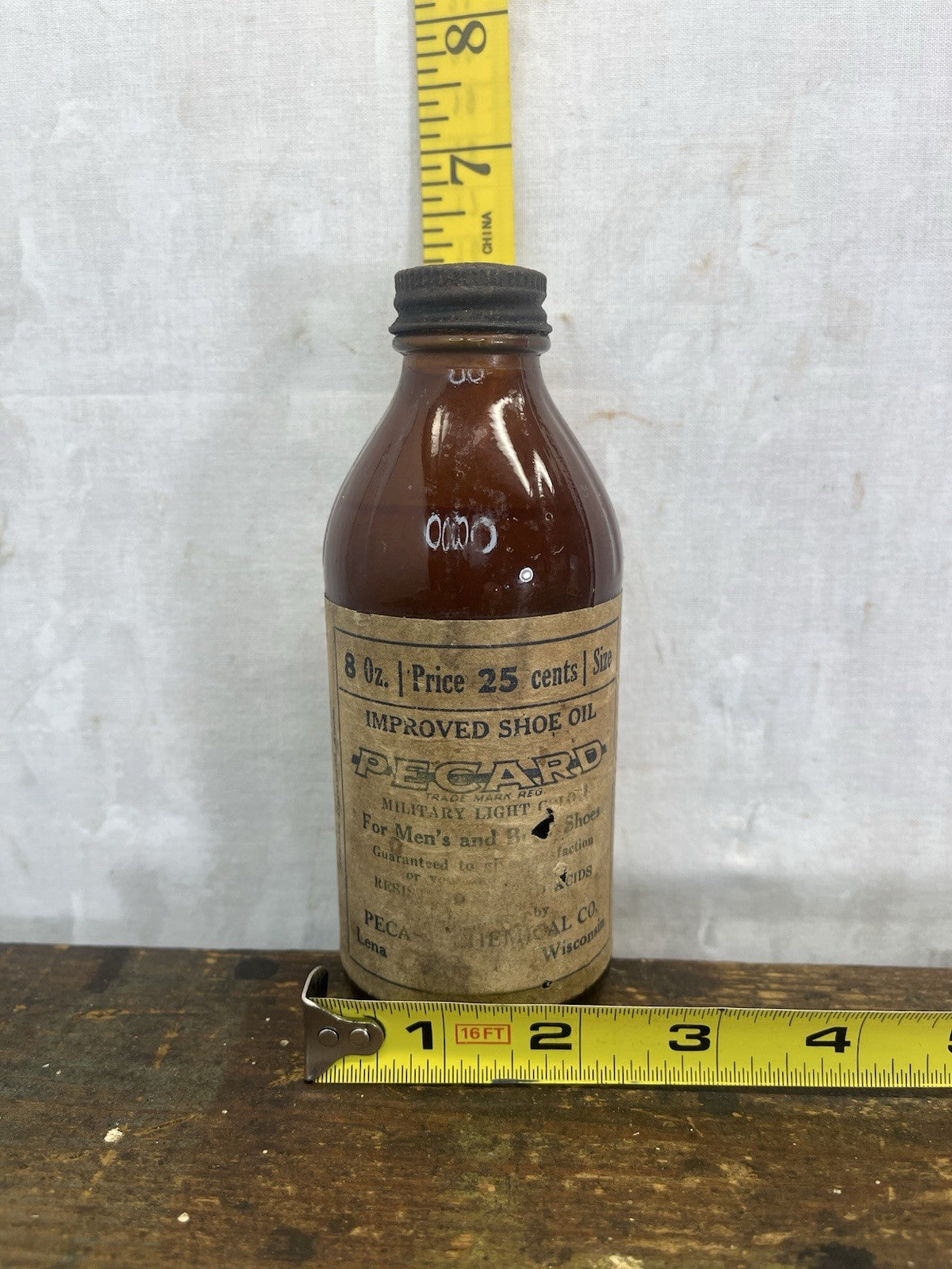 Picard Shoe Oil Bottle Vintage EMPTY