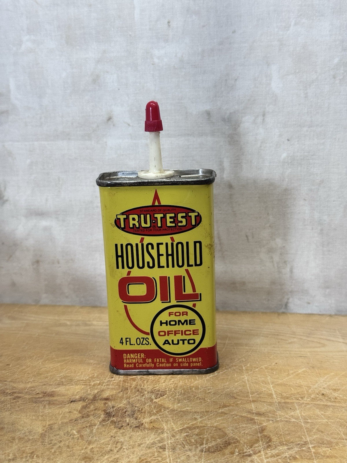 Tru-Test Household Oil Tin Vintage #S-1815