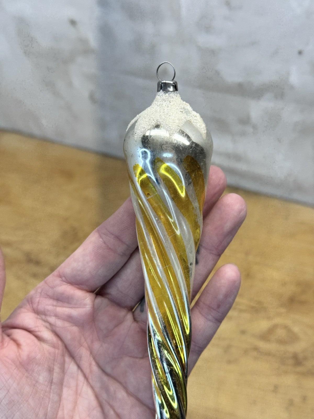 Spiral Icicle Ornament Vtg #1350