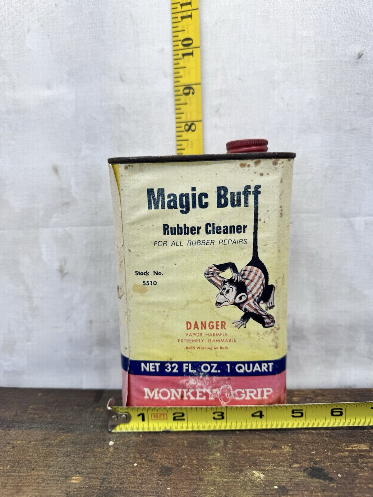 Monkey Grip Magic Buff Rubber Cleaner Vintage #1103
