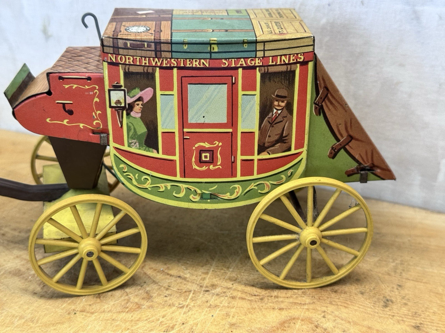 1950's Northwestern Stage Lines Stagecoach Tin Toy #S-1601