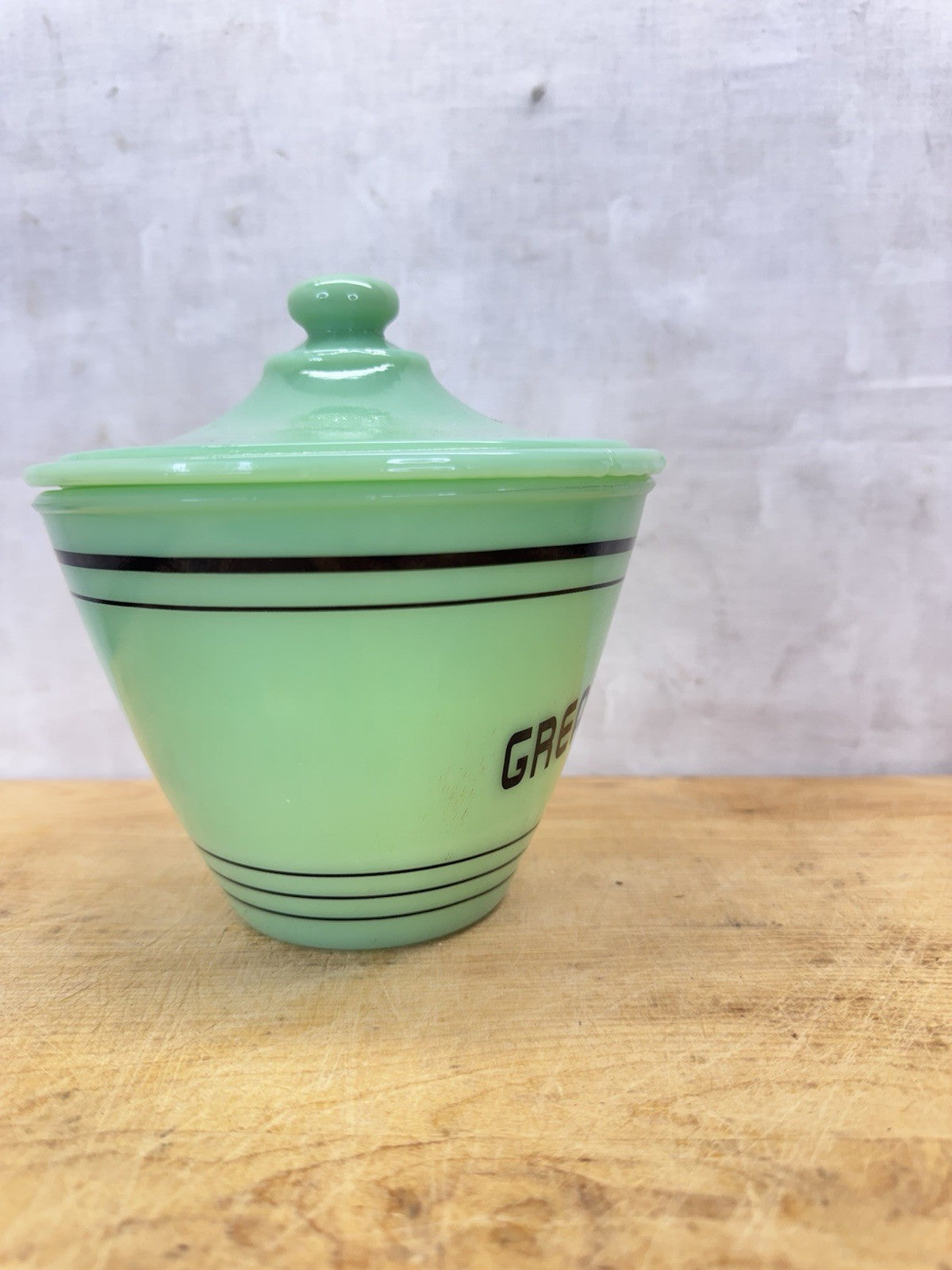 Jadeite Antique Grease Bowl #1072