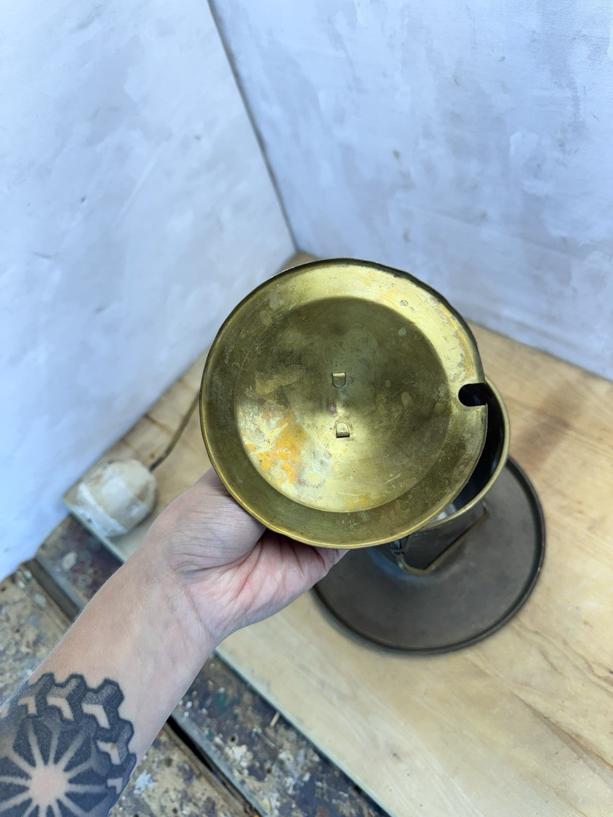 Vtg Fire Starter Wand With Smudge Pot  #S-1559