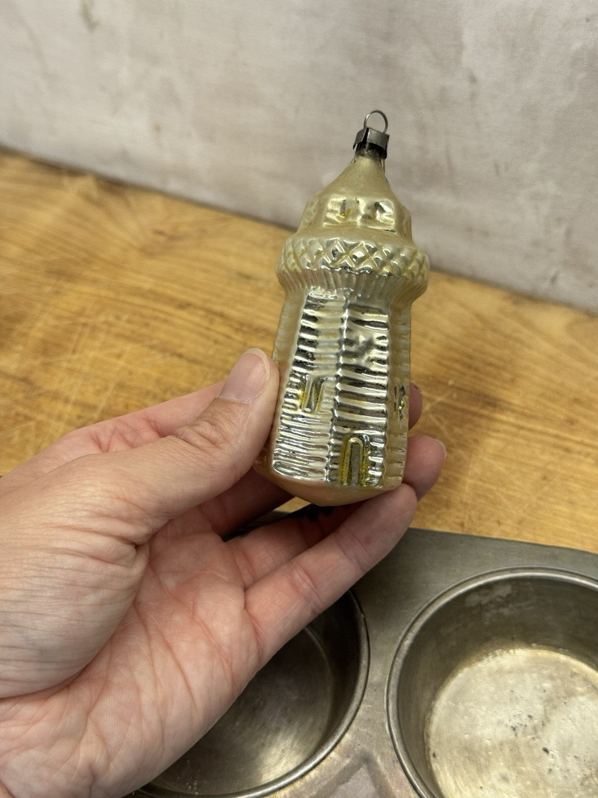 Lighthouse Vtg Ornament Christmas #1571