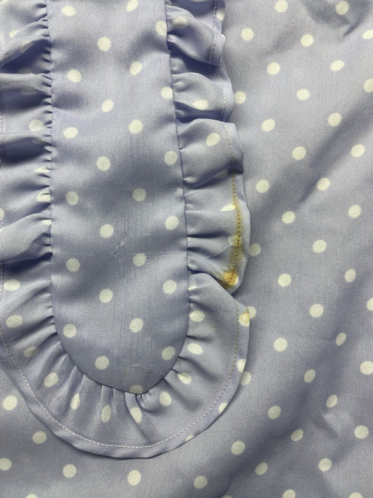 1970s, 80s Women’s Purple Ruffled S Sleeve Top