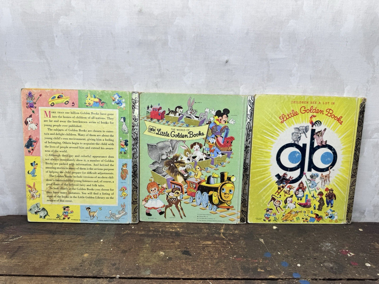 Three Little Golden Books Vintage #1038