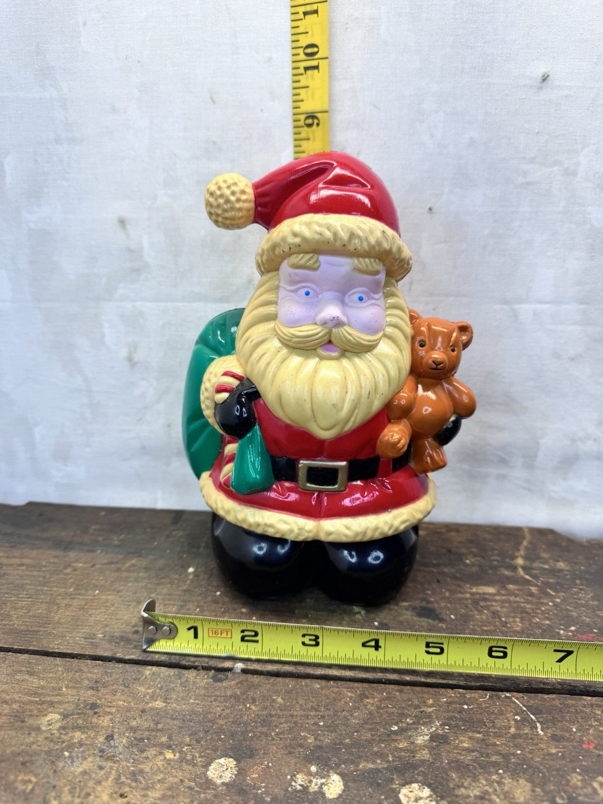 Vtg Santa Claus Christmas Blow Mold #1445