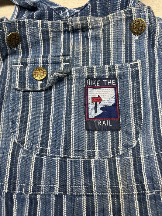 McKids Striped Bob Overalls Child’s Size 4