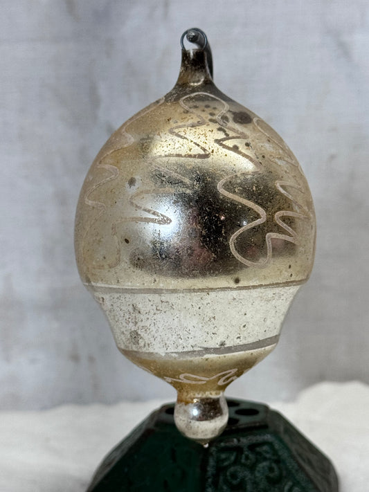 Vintage Christmas Glass Ornament #1795