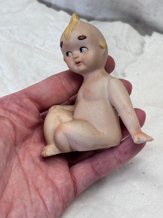 Baby Kewpie Cupie Doll Ceramic Figurine Vintage Christmas #2107