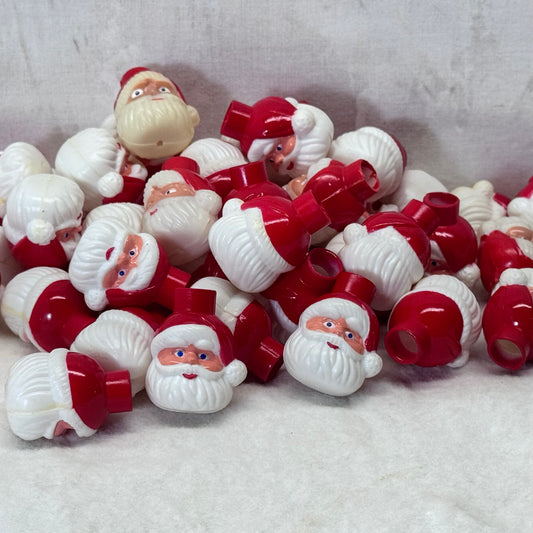 47 Santa Christmas Light Covers Vintage Plastic #2109