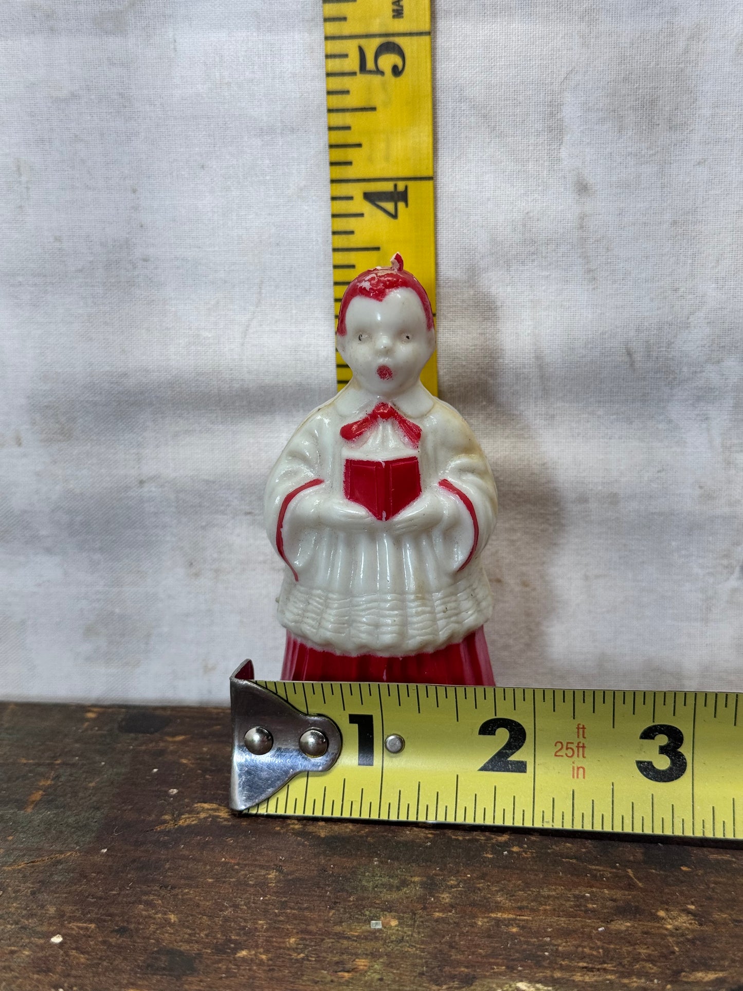 Christmas Choir Boy Figurine Plastic Vintage #2088