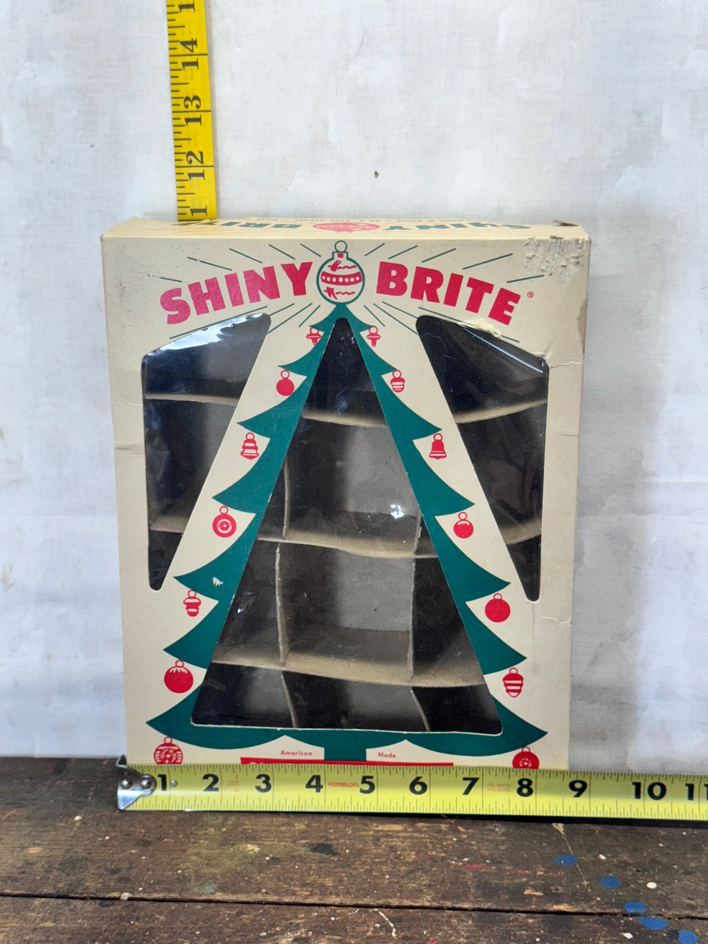 Shiny Brite Ornament Empty Box Vintage #1928