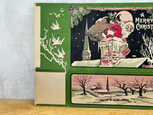 Vintage Merry Christmas Empty Candy Box NOS #1722