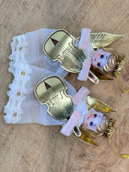 Vintage Christmas Angel Ornaments Japan #1626