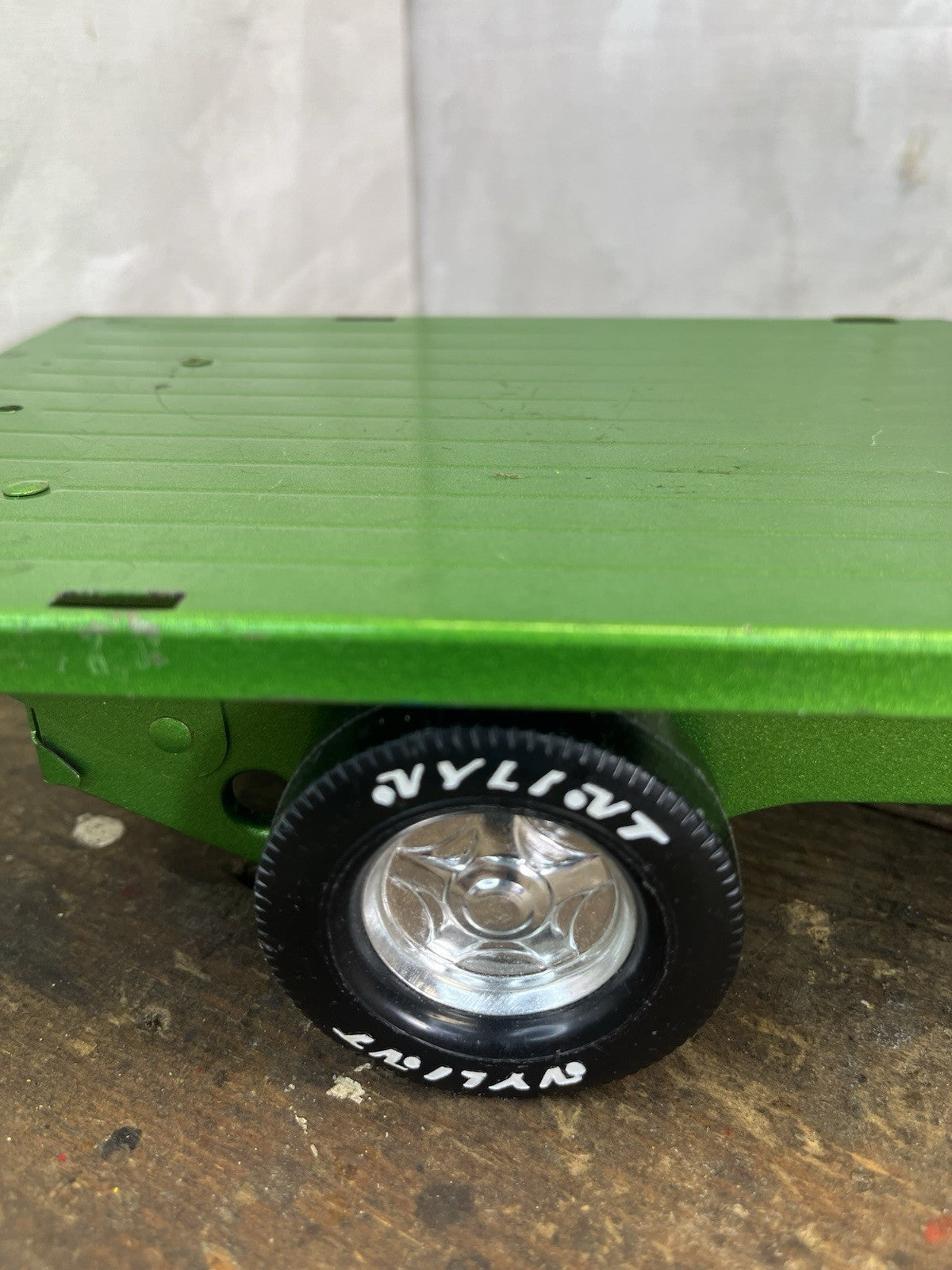Vintage Collectible Mancave Nylint Farm Green Flat Bed Truck Very Clean