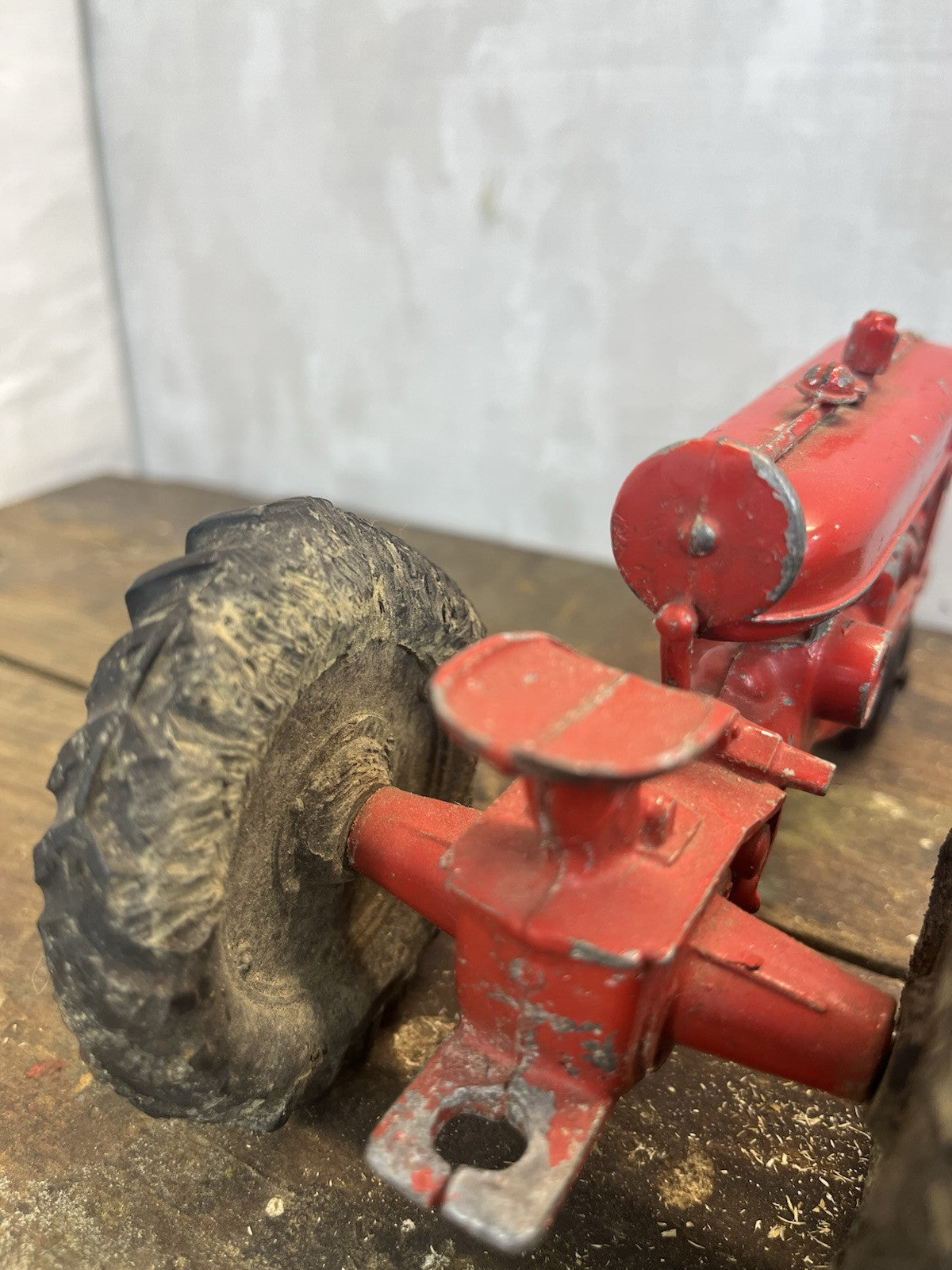 Vintage Collectible Child’s Toy Tractor W/Rubber Tires
