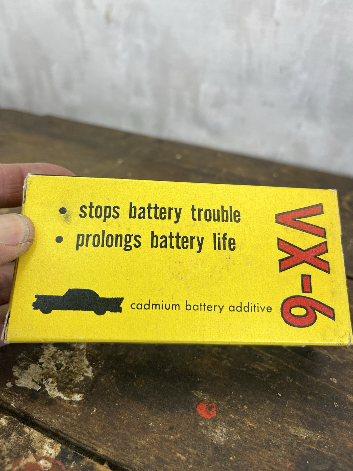 Vintage Mancave Vx-6 Tested Cadmium Battery Additive Box W/Contents