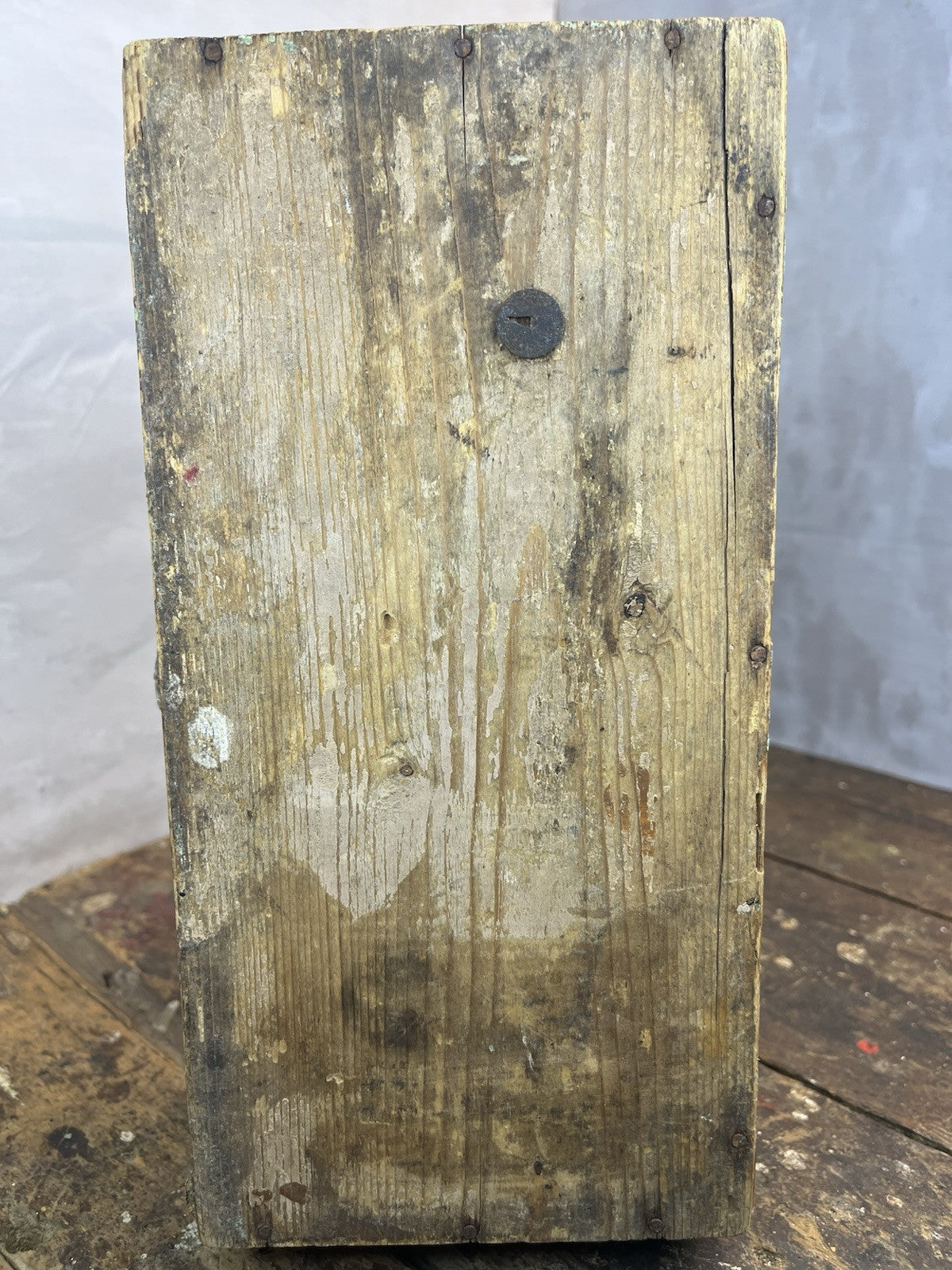 Primitive Antique Distressed Green Vanity Farm Home Decor