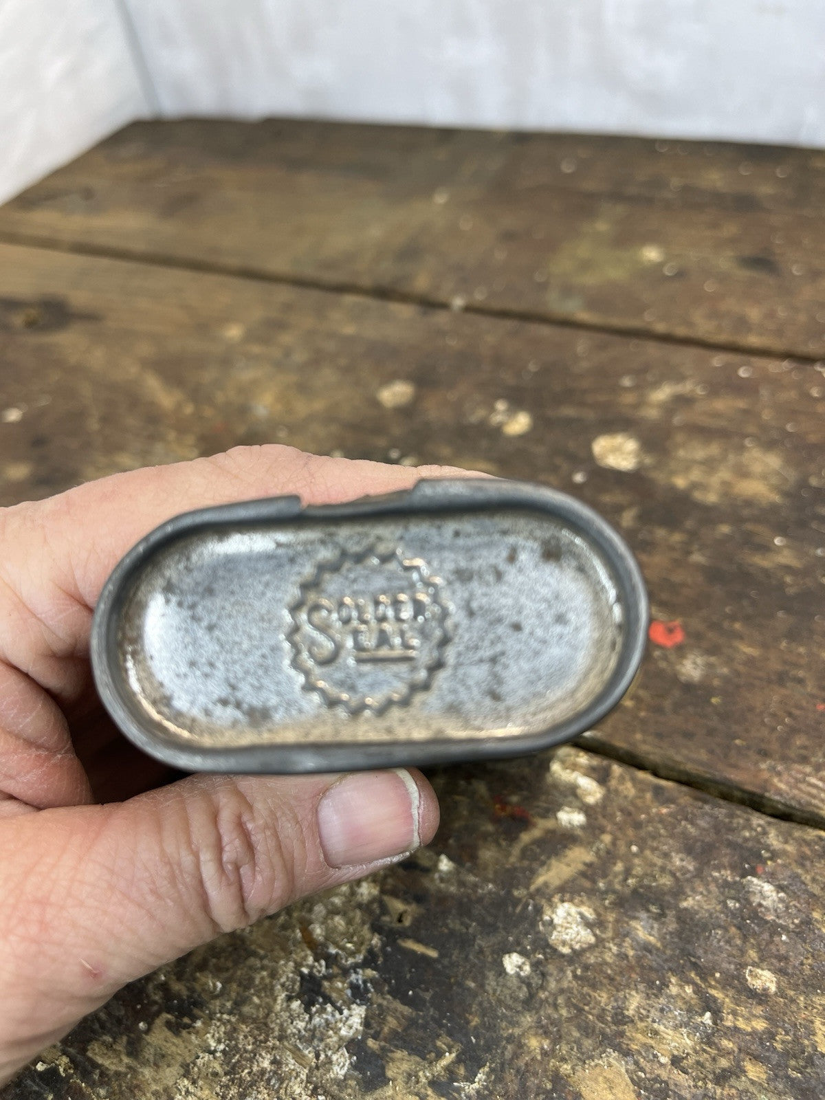 Vintage Collectible Mancave Solder Seal Radiator Repair Tin