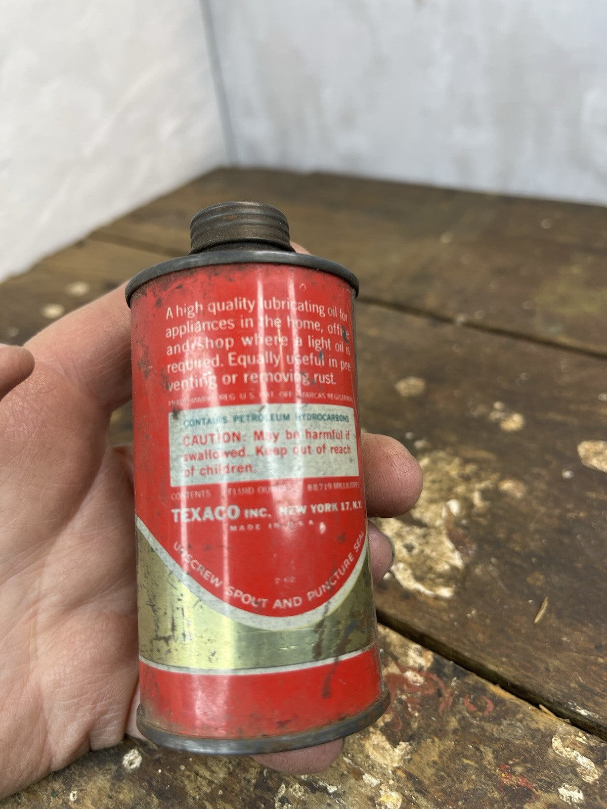 Vintage Collectible Mancave Texaco Home Lubricant 1930-1950