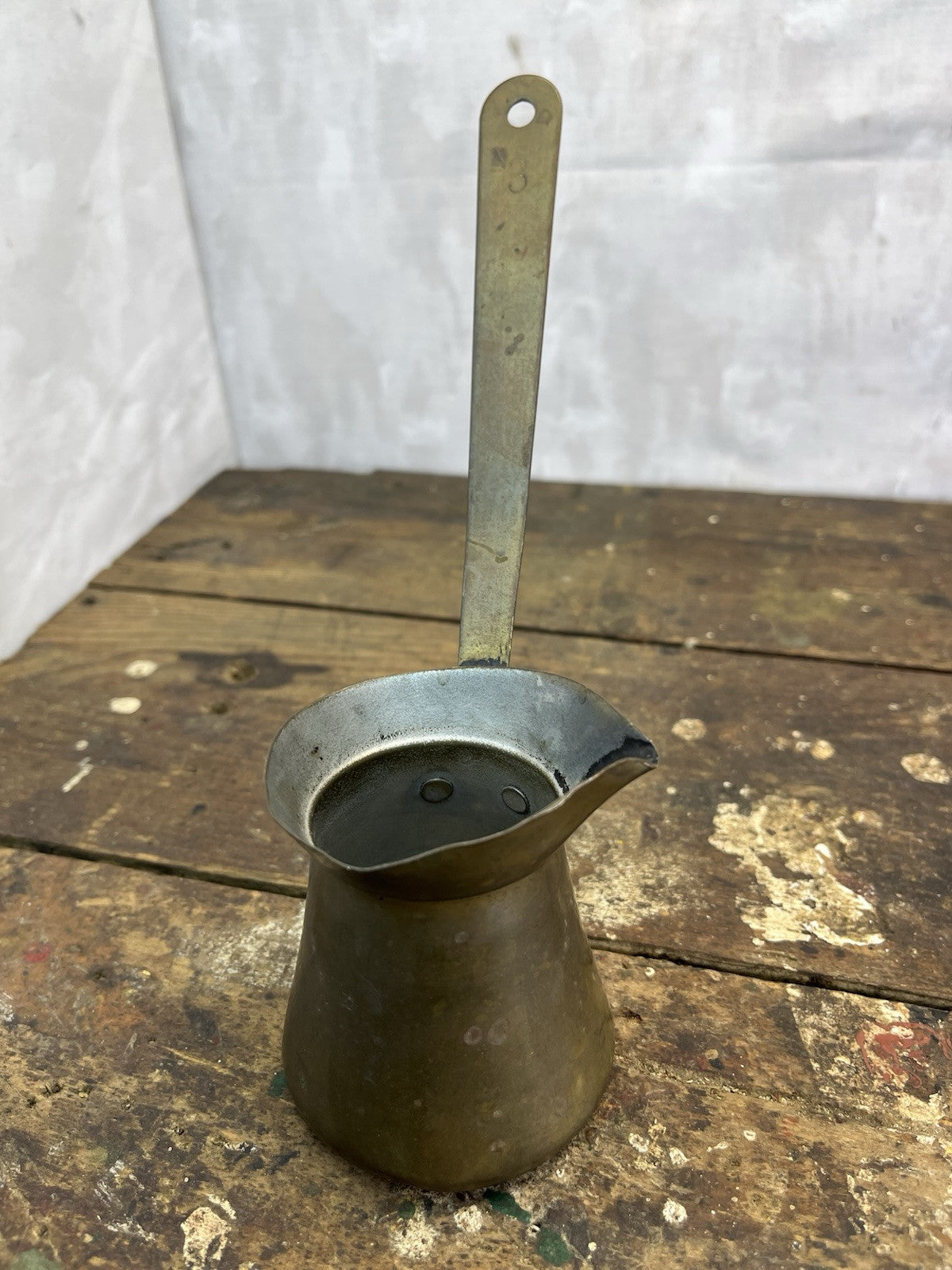 Antique Vintage Collectible Turkish Brass #3 Measure