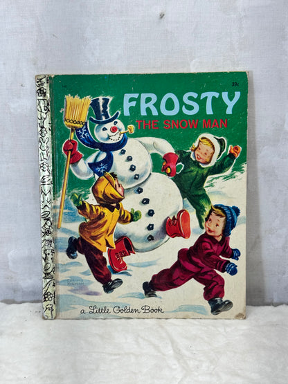 Frosty The Snow Man Little Golden Book No. 142 Vintage #1896