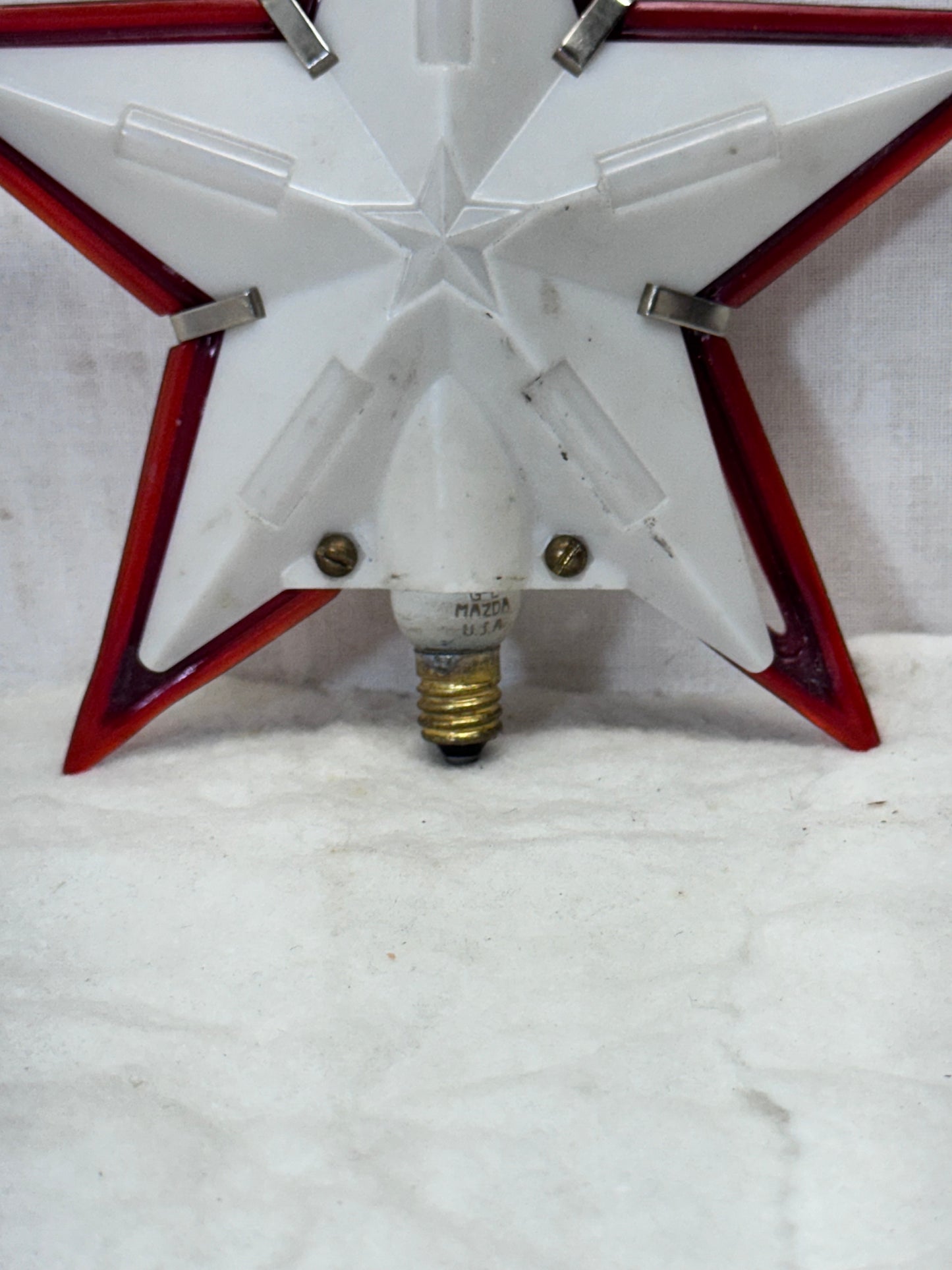 Vintage Light-Up Star Tree Topper #1738