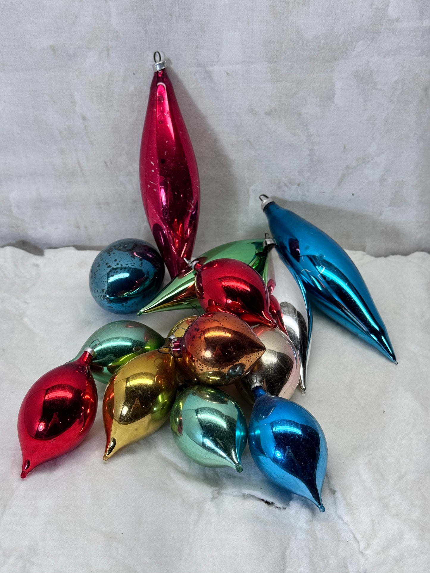 Vintage Glass Christmas Ornaments Bundle of 14 #2087