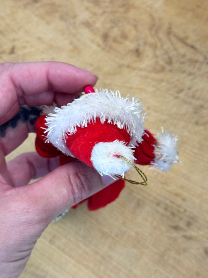 Vintage Japan Pencil Santa Ornament #1634