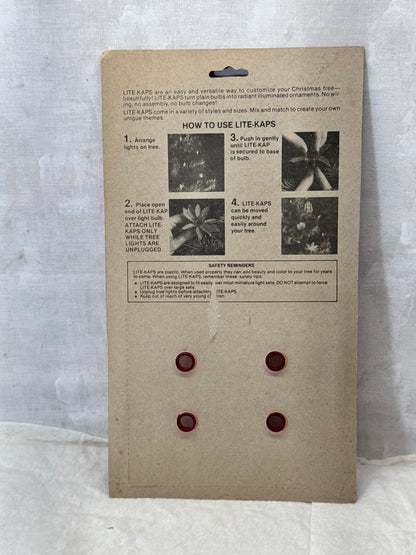 Lite-Kaps for Mini Light Sets NOS #1979