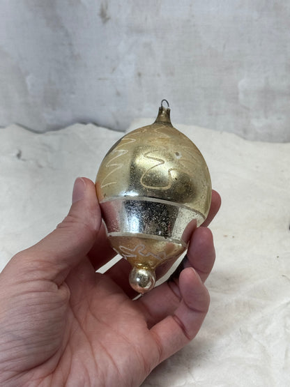 Vintage Christmas Glass Ornament #1795