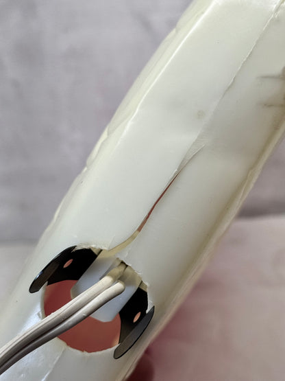 Christmas Light-Up Santa Face Double Sided Blow Mold Vtg #1733