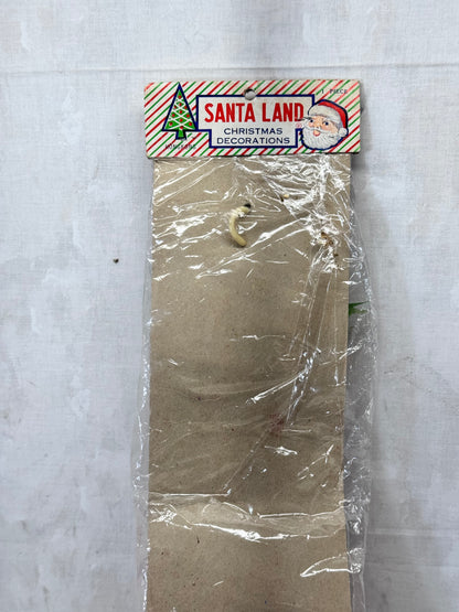 Santa Land Christmas Door HangerNOS Vtg #1737