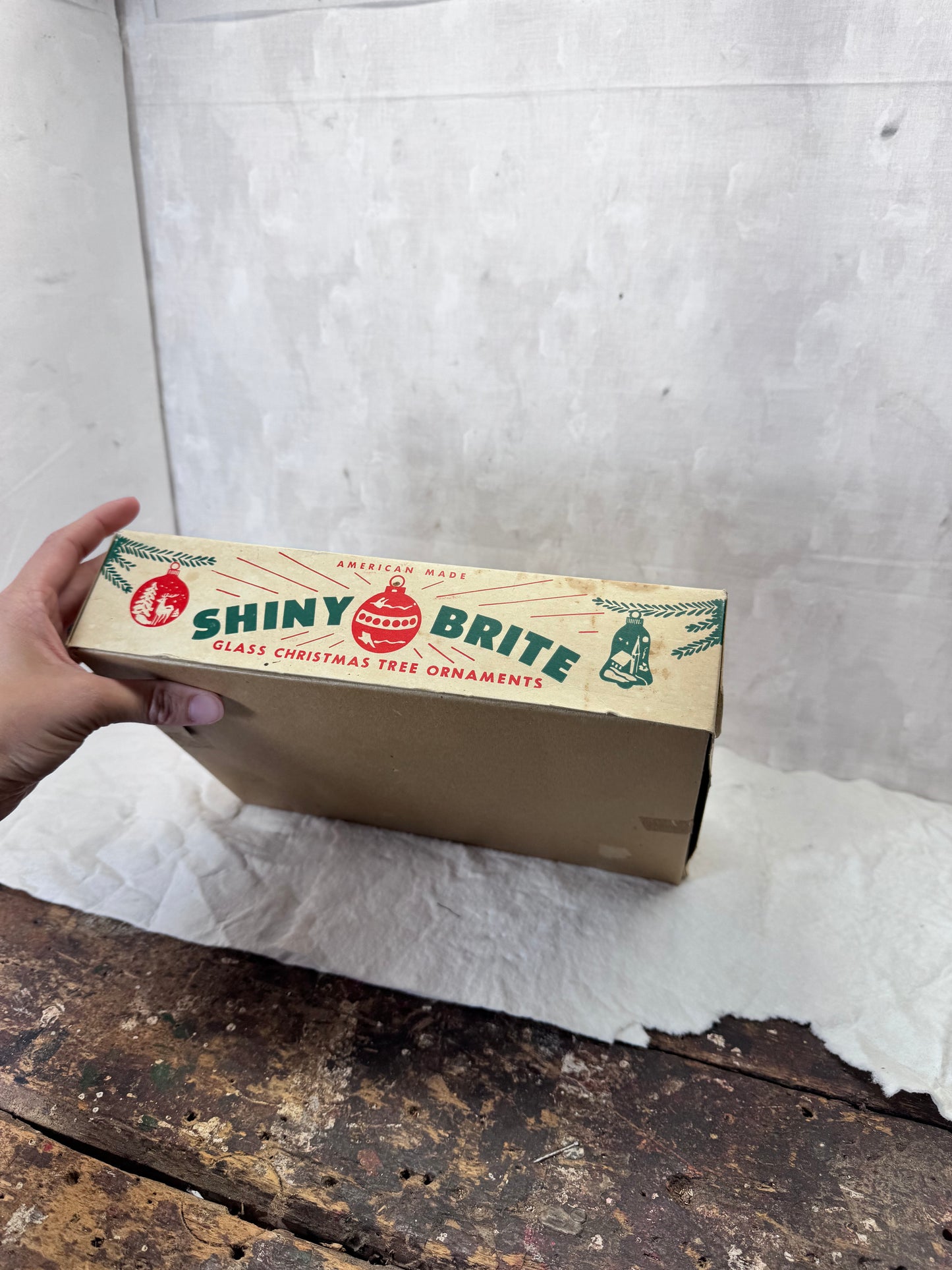 Shiny Brite Ornament Empty Box Vintage #1928