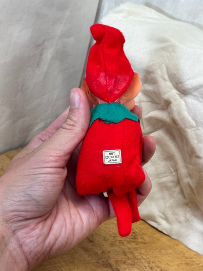 Japan Red Knee Hugger Elf Vintage #1706