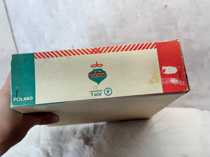 Fantasia Christmas Ornament Box Empty Vintage #1929