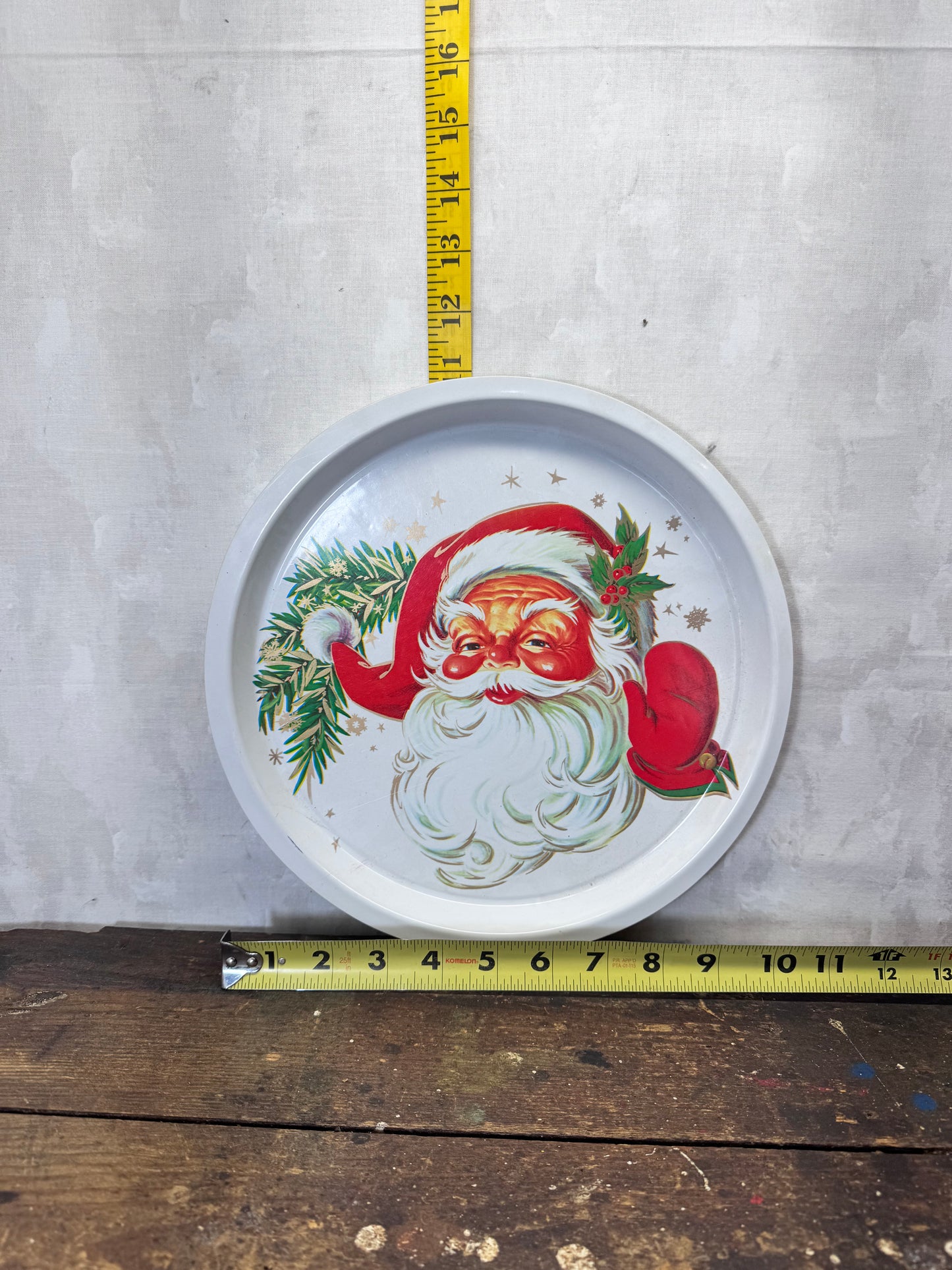 Plastic Santa Claus Tray #1879