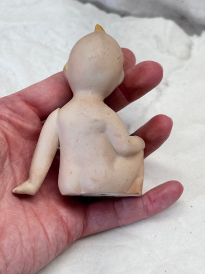 Baby Kewpie Cupie Doll Ceramic Figurine Vintage Christmas #2107