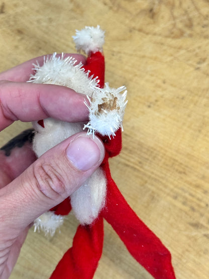 Vintage Japan Pencil Santa Ornament #1634