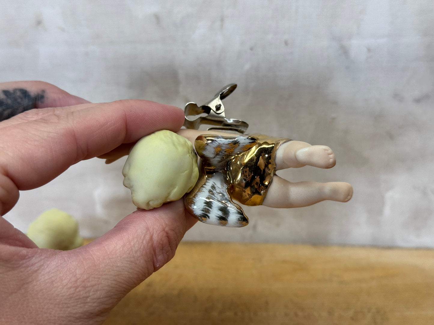 Lefton Japan Clip-On Tree Angels Ornaments #1720