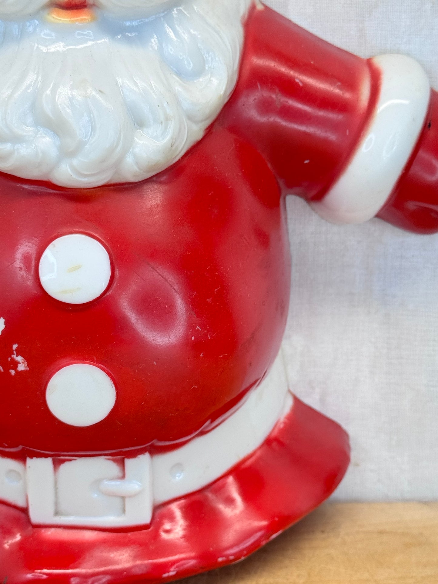 Plastic Santa Claus Blow Mold Vintage #1674