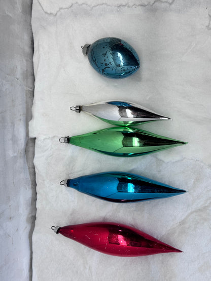 Vintage Glass Christmas Ornaments Bundle of 14 #2087