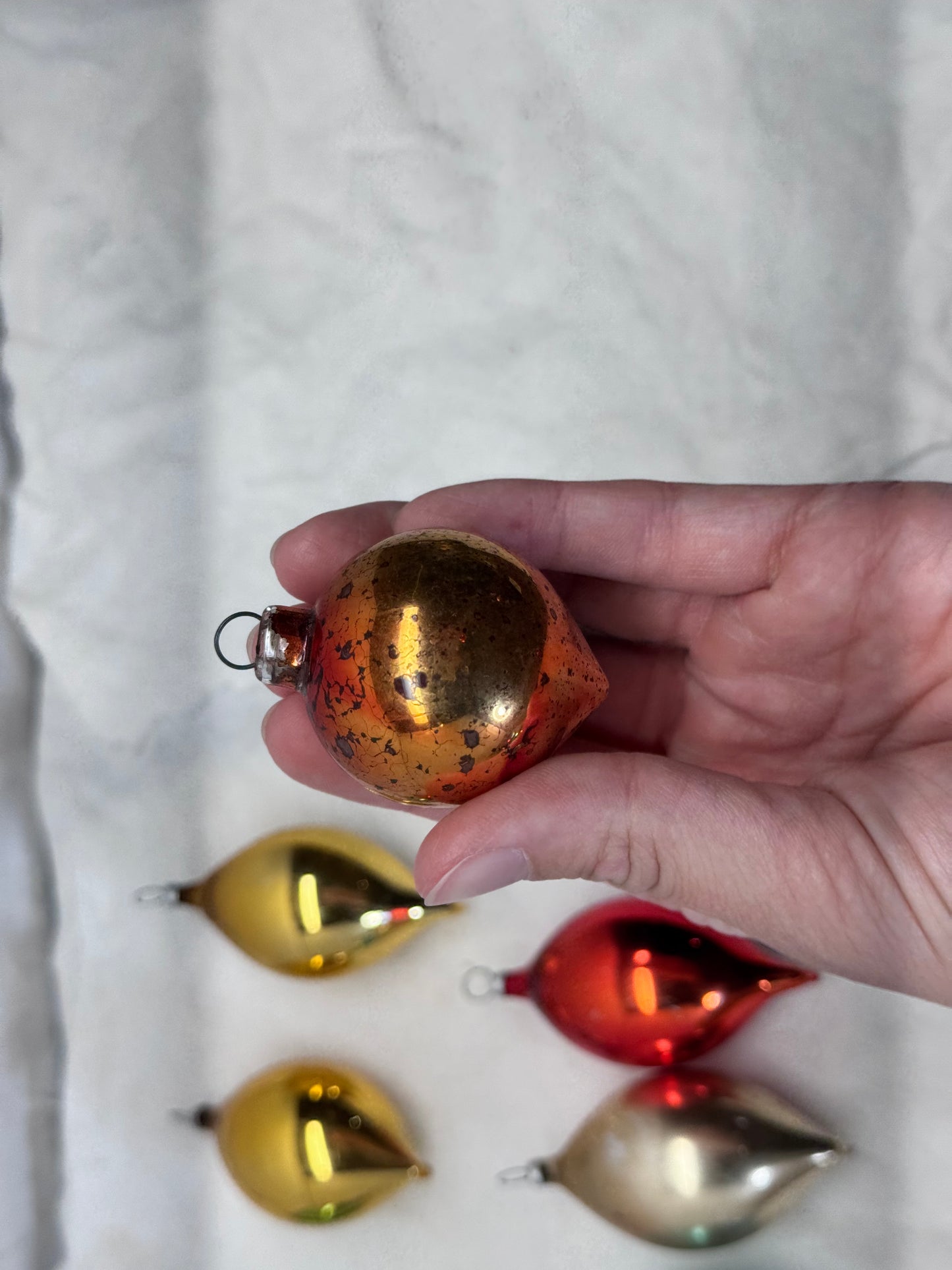 Vintage Glass Christmas Ornaments Bundle of 14 #2087