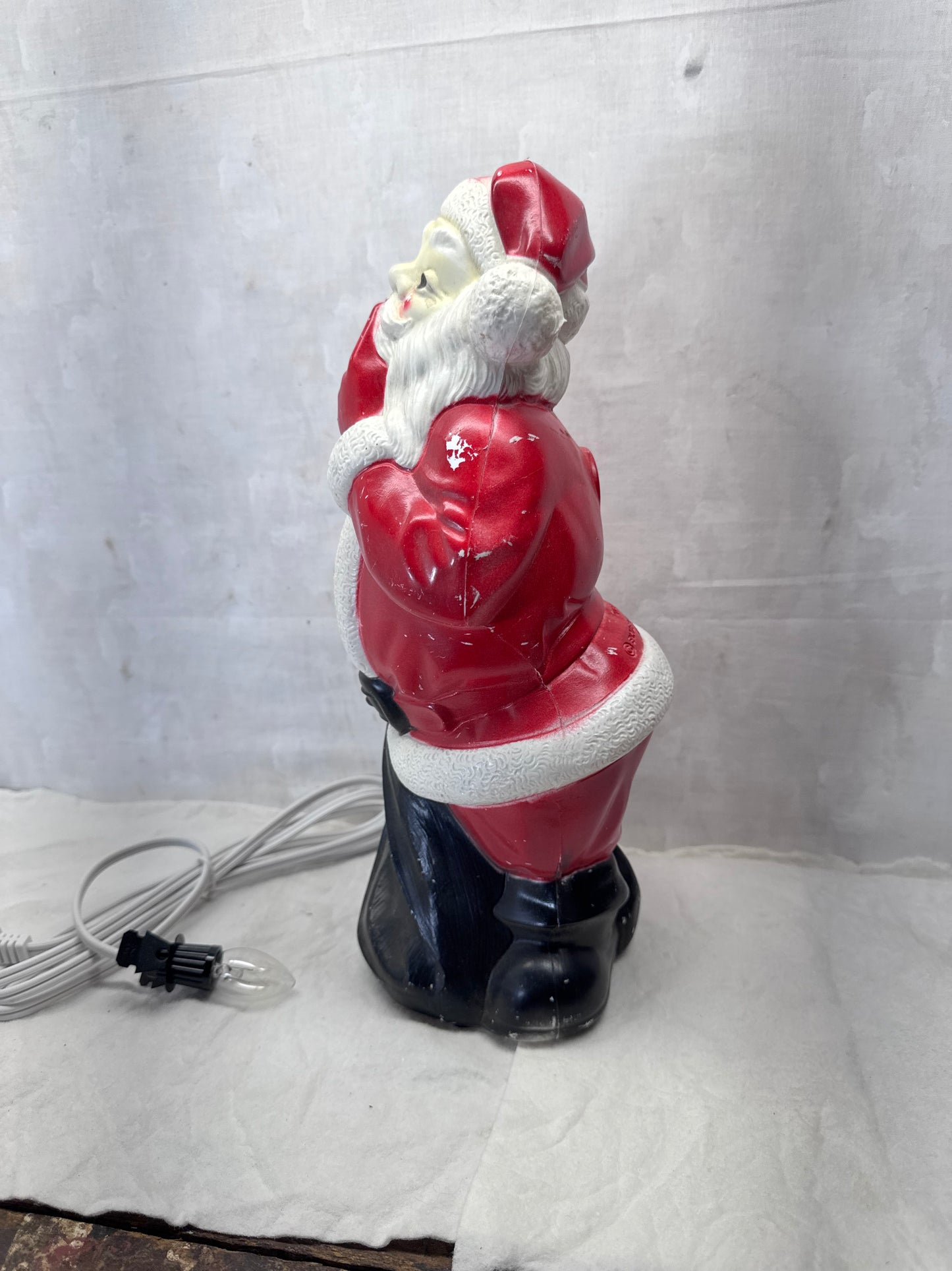 1971 Whispering Santa Claus Blow Mold Vintage #1970